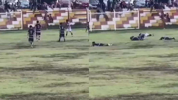 Rayo cae en pleno partido de fútbol en Perú y deja un muerto.jpg
