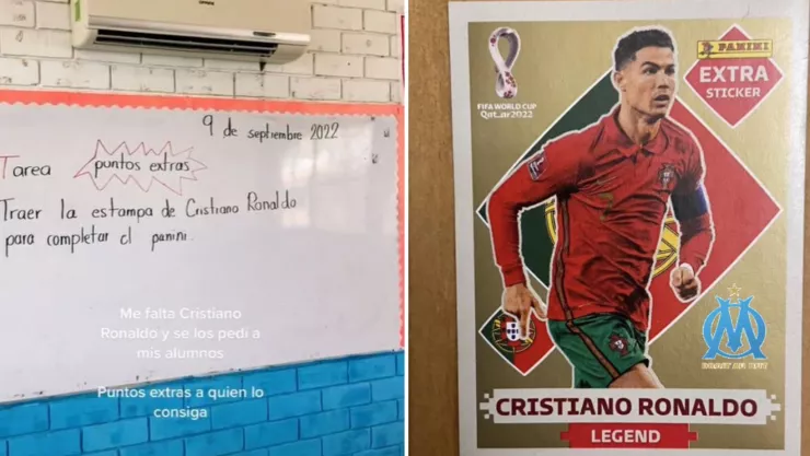 maestra deja de tarea y como puntos extra conseguir la estampa de cristiano ronaldo para su álbum de mundial watar 2022.jpg