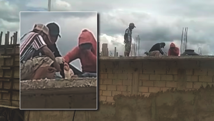Trabajador se clava el pie Ocosingo