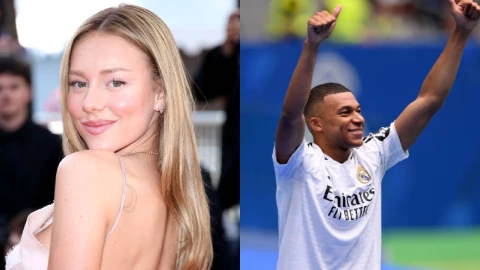 Ester Expósito y Kylian Mbappé