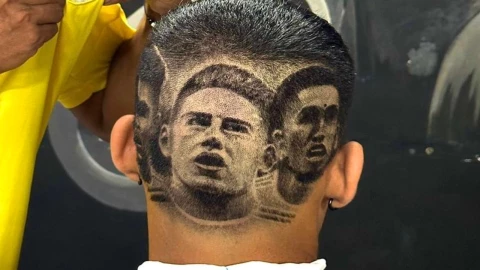 ¡Obra de arte! Barbero plasma rostros de finalistas de Copa América 2024 en cabezas de sus clientes