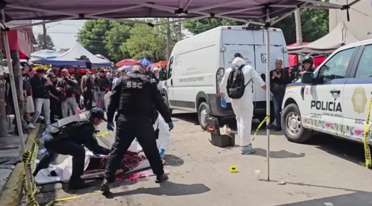 Balacera en tianguis de Iztapalapa
