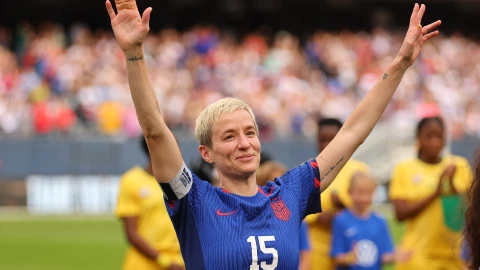 Megan Rapinoe en su último partido con Estados Unidos