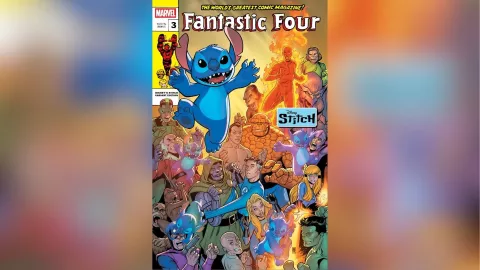 Stitch llega al Universo Marvel con portadas variantes en Spider-Man, X-Men y más
