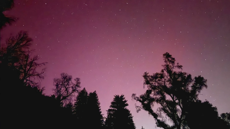 As&iacute; se vivi&oacute; la impresionante aurora boreal en California