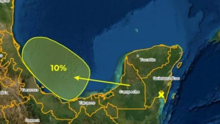 Se forma zona de baja presión al sur de Quintana Roo
