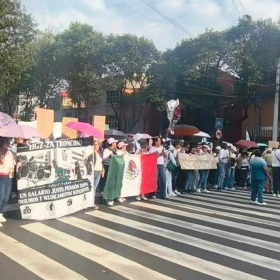 Qué piden los trabajadores del IMSS durante megamarcha nacional