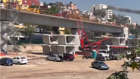 Estructura del Tren Interurbano México-Toluca colapsa cerca de Observatorio
