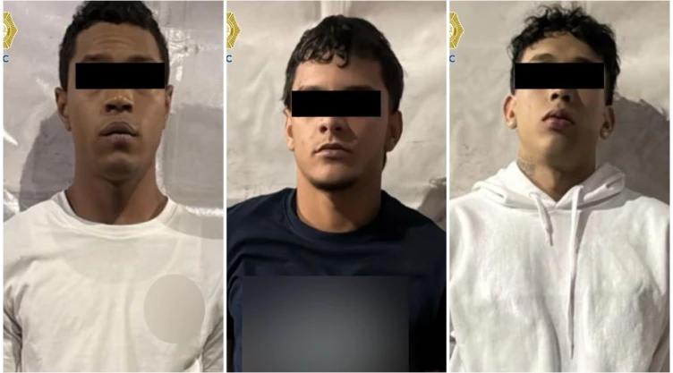 Tres supuestos miembro de la banda Tren de Aragua, ligada con explotación sexual en CDMX, cayeron