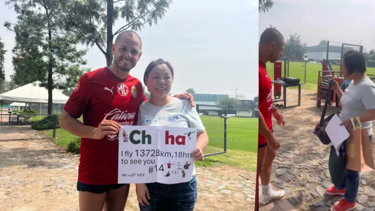 VIDEO Fan de Chicharito viajó desde Hong Kong para conocerlo; llegó a las lágrimas