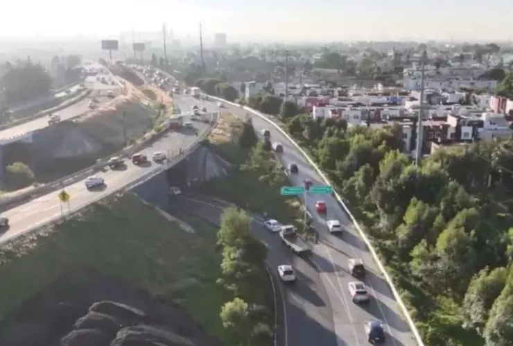 FOTOS: Choque dejó caos en el Periférico de Puebla hoy: Tráfico intenso hacia al sur