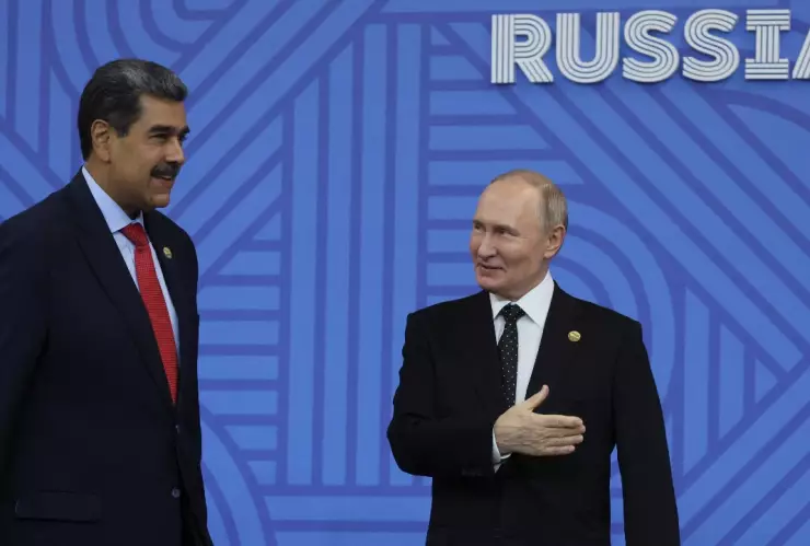 El presidente de Venezuela, Nicolás Maduro y el presidente de Rusia, Vladimir Putin.