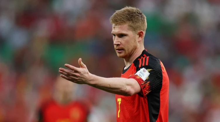 KEVIN DE BRYUNE ENFRENTANDO A MARRUECOS EN QATAR 2022