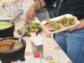Ricos y deliciosos platillos tuvimos en el centro de acopio