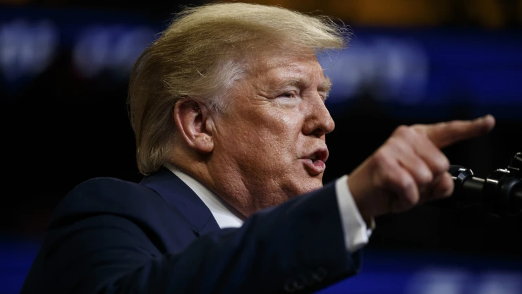 El presidente Donald Trump habla en el acto de lanzamiento de su campaña de reelección en Orlando, Florida, EEUU, 18 de junio de 2019. Imagen: AP