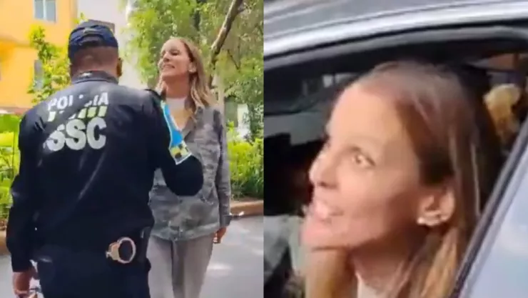 VIDEO | ‘Lady Racista’ insulta a policía mexicano tras recibir una multa por no pagar el parquímetro