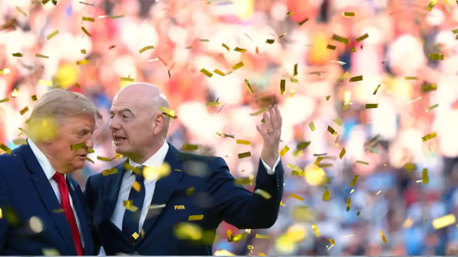 Donald Trumpo y Gianni Infantino tras la final del Mundial FIFA 2026.