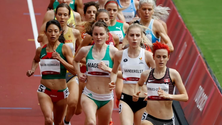 Laura Galván en los 1500m en Tokyo 2020
