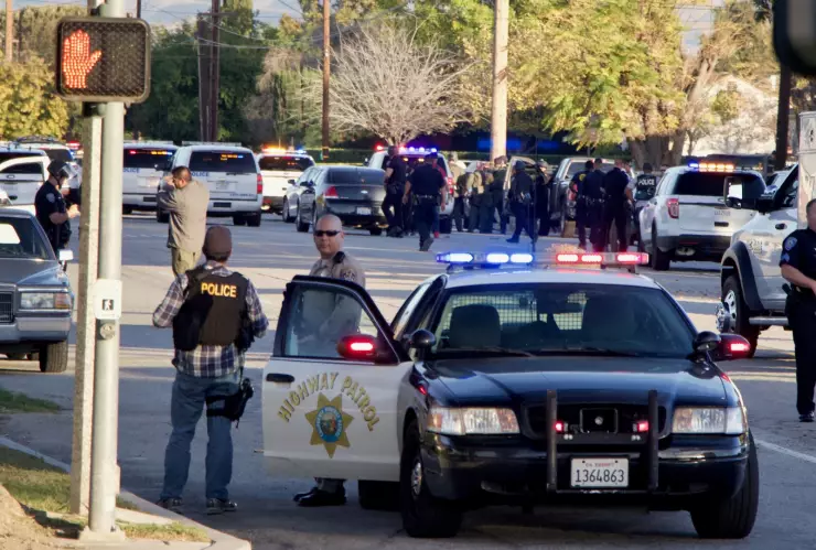 La policía de California en la calle