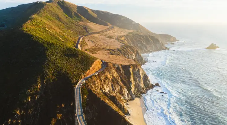 La imponente carretera de Big Sur en California