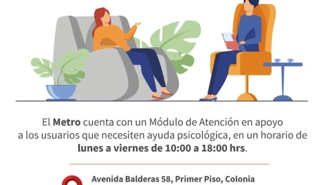 Metro CDMX inaugura módulos de apoyo psicológico; estas son las estaciones