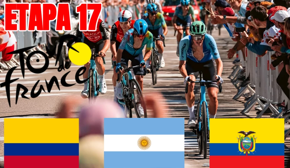 Tour de Francia 2025: increíble rendimiento de los ciclistas latinos en la etapa 17