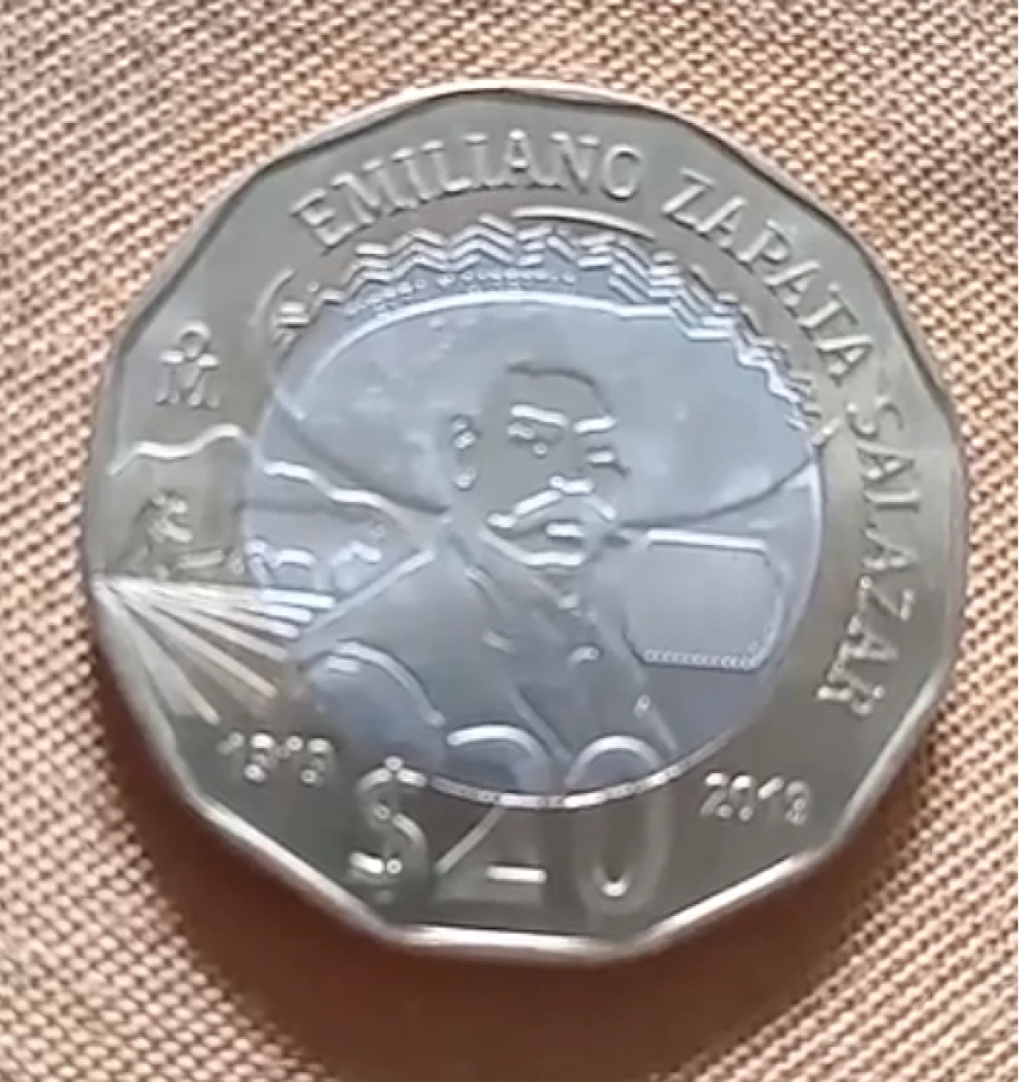 moneda Emiliano Zapata
