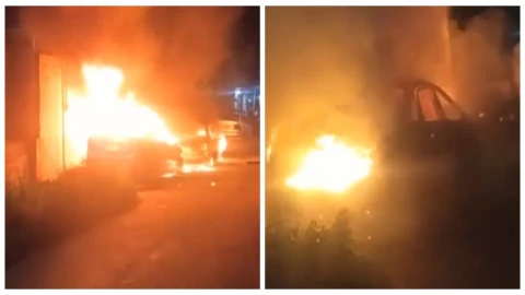 ¡En cenizas! Hombres armados incendiaron siete vehículos en taller mecánico de Acapulco