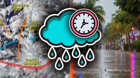 Esta es la hora EXACTA en que habrá lluvias fuertes en Quintana Roo HOY viernes 19 de septiembre de 2025