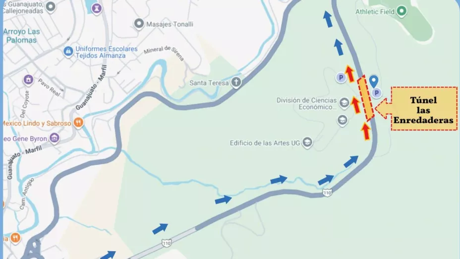 Acceso a Guanajuato capital cerrado