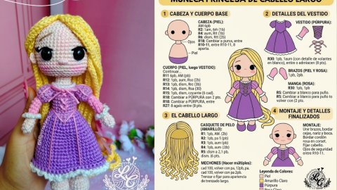 Patrones de amigurumi de Disney nivel intermedio 3 diseños que parecen de colección