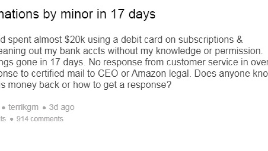 Reddit 20k USD niño