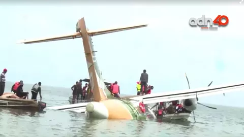 Avión se estrella en Lago Victoria, en Tanzania, mueren 19 pasajeros