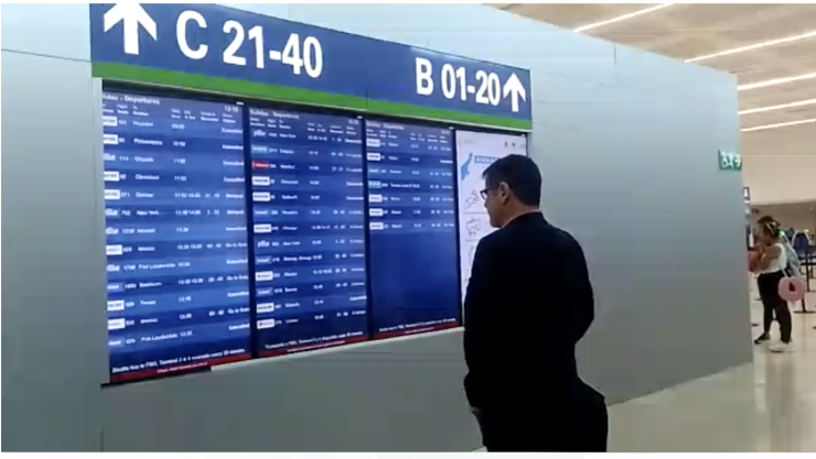 Cancelaciones de vuelos por el huracán Ian en Florida