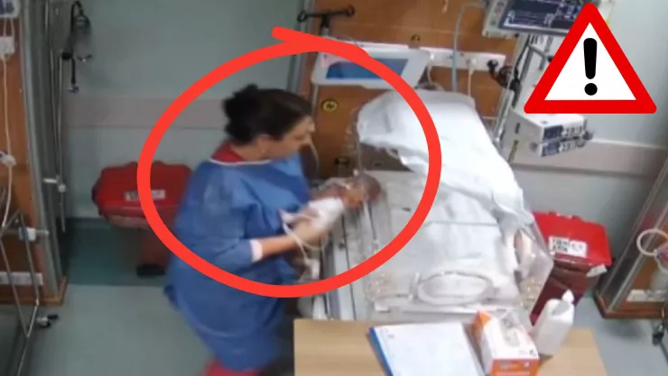 VIDEO FUERTE: Enfermera agrede violentamente a una bebé de apenas 5 días de nacida dentro de un hospital en Turquía; causándole graves lesiones  