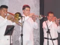 Gran ambiente se vivió durante la presentación.