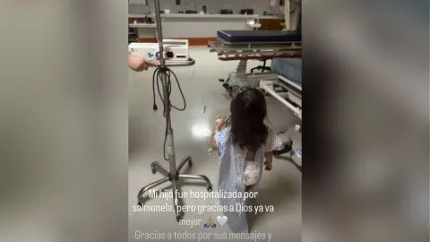 Hospitalizan a Nirvana, hija de Alex Fernández, por salmonela qué le pasó, cómo está y qué es esta infección