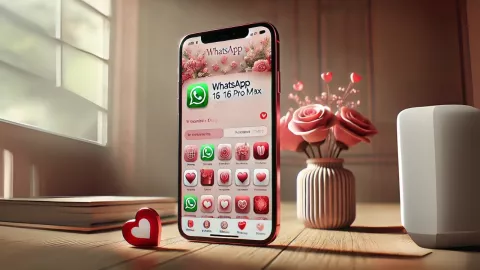 modo San Valentín en WhatsApp