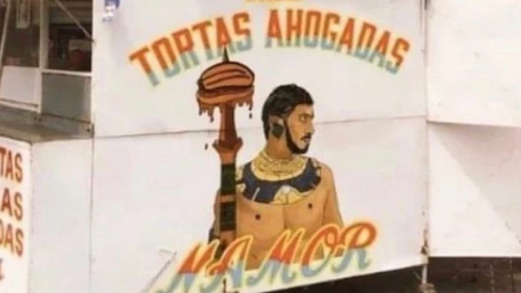 Namor en puesto de tortas