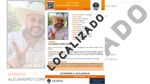 Localizan con vida a Alejandro Correa Gómez, exalcalde de Zinapécuaro, Michoacán, jueves 6 noviembre 2025.png