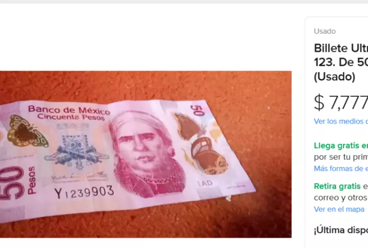 billete de 50 pesos