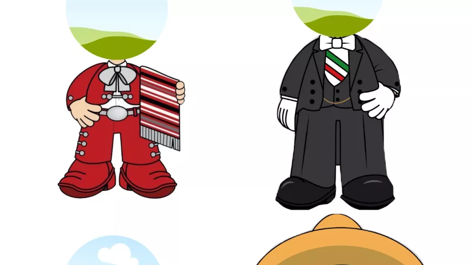 Plantillas septiembre oficina - plantillas del mes patrio - plantillas para poner cara en la oficina