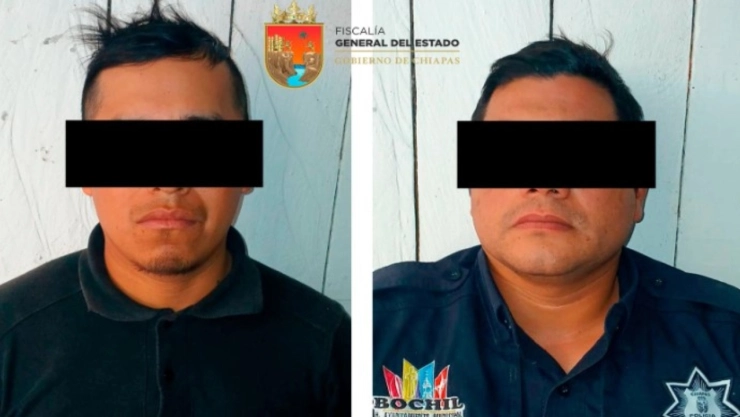 Policías municipales son detenidos mientras robaban una sucursal financiera en Chiapas