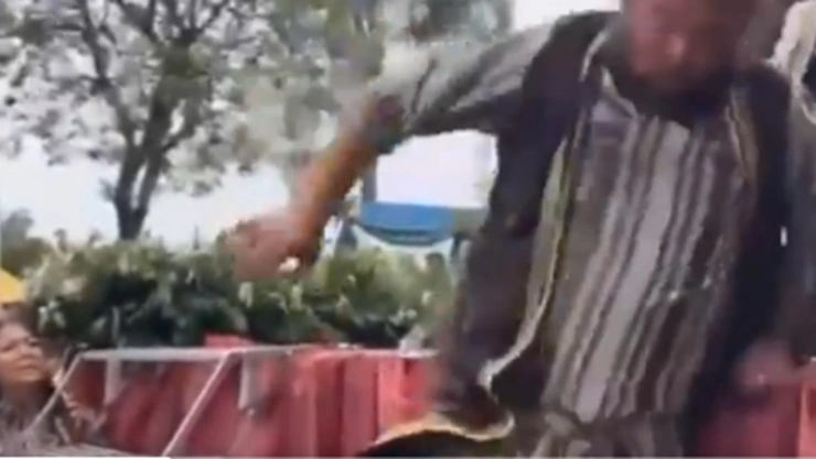 Barrabás se rompe la pierna en representación de la Pasión de Cristo en Veracruz