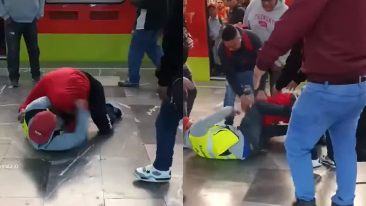 Metro CDMX: Se desata pelea a golpes en un andén de la Línea 3