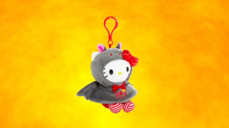 Clip de peluche de Hello Kitty de la serie Murciélago Espeluznante