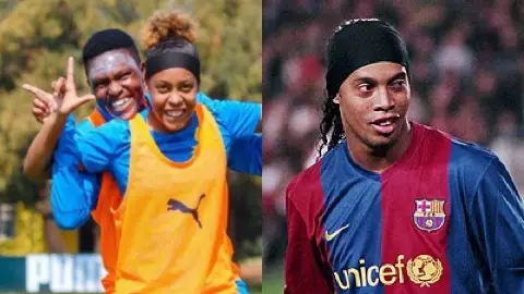¿Su hija perdida? Futbolista Michie Minnies se viraliza por su parecido a Ronaldinho