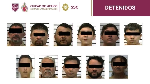 Presuntos integrantes de una célula ligada con el CJNG.