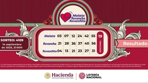 Resultados Melate 4109 Ganadores de la Lotería Nacional del domingo 14 de septiembre de 2025.jpg