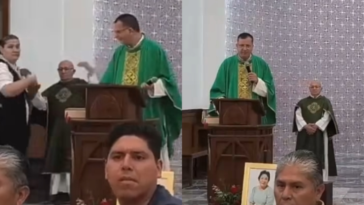 Balacera durante misa